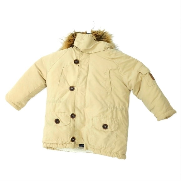 hippototamus Other - Hippototamus removable lining faux fur trimmedbhooded coat size 2t